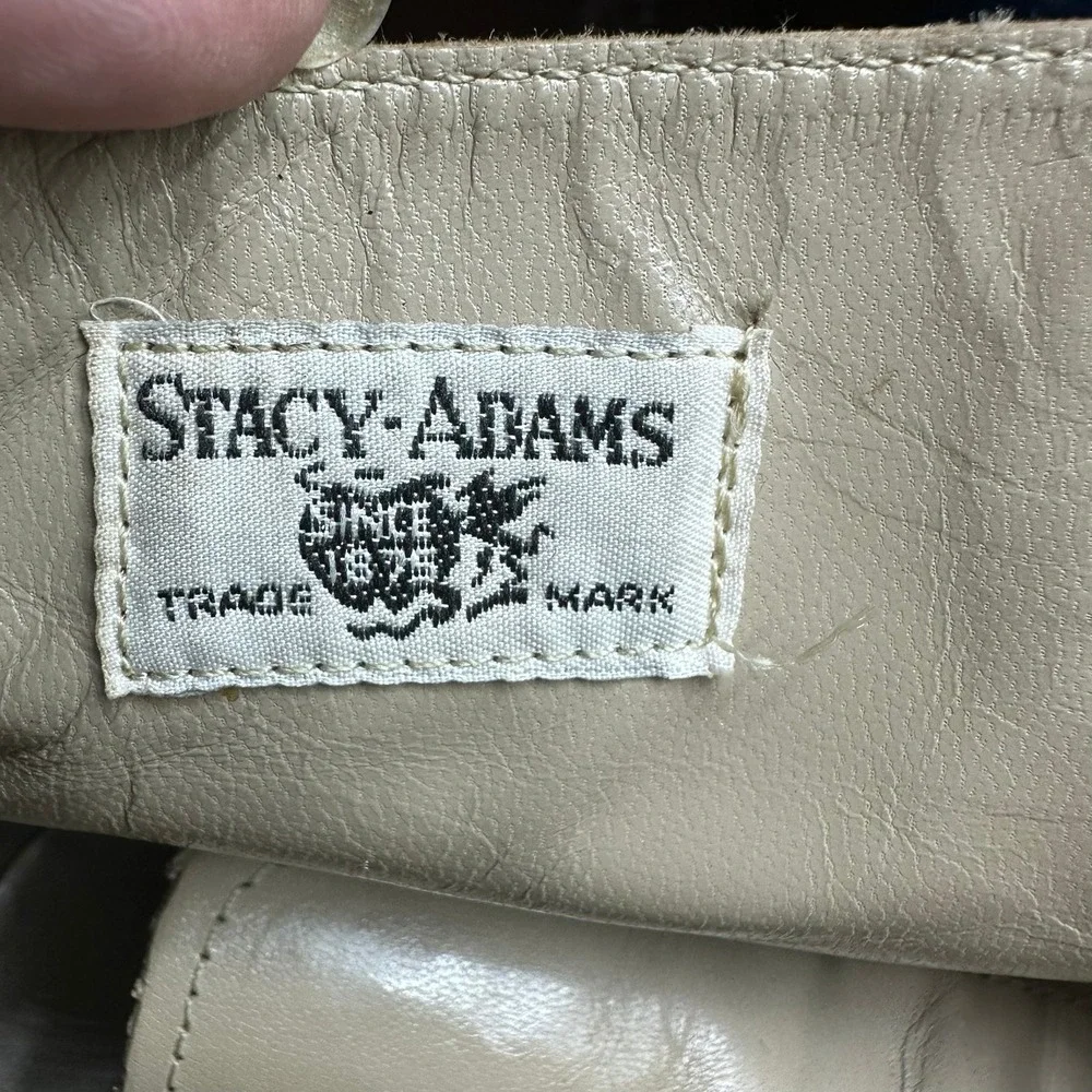 Stacy Adams Madison Tan Leather Cap Toe Goodyear Welted Boots Mens 8.5 D